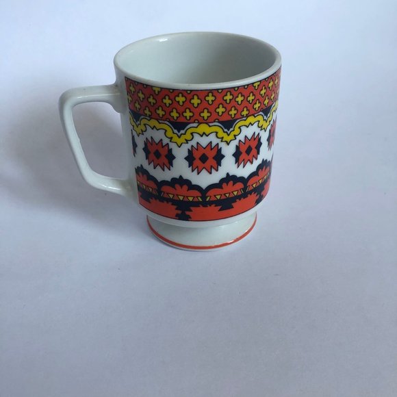 Other - Vintage Made in Japan Colourful Art Deco Mug